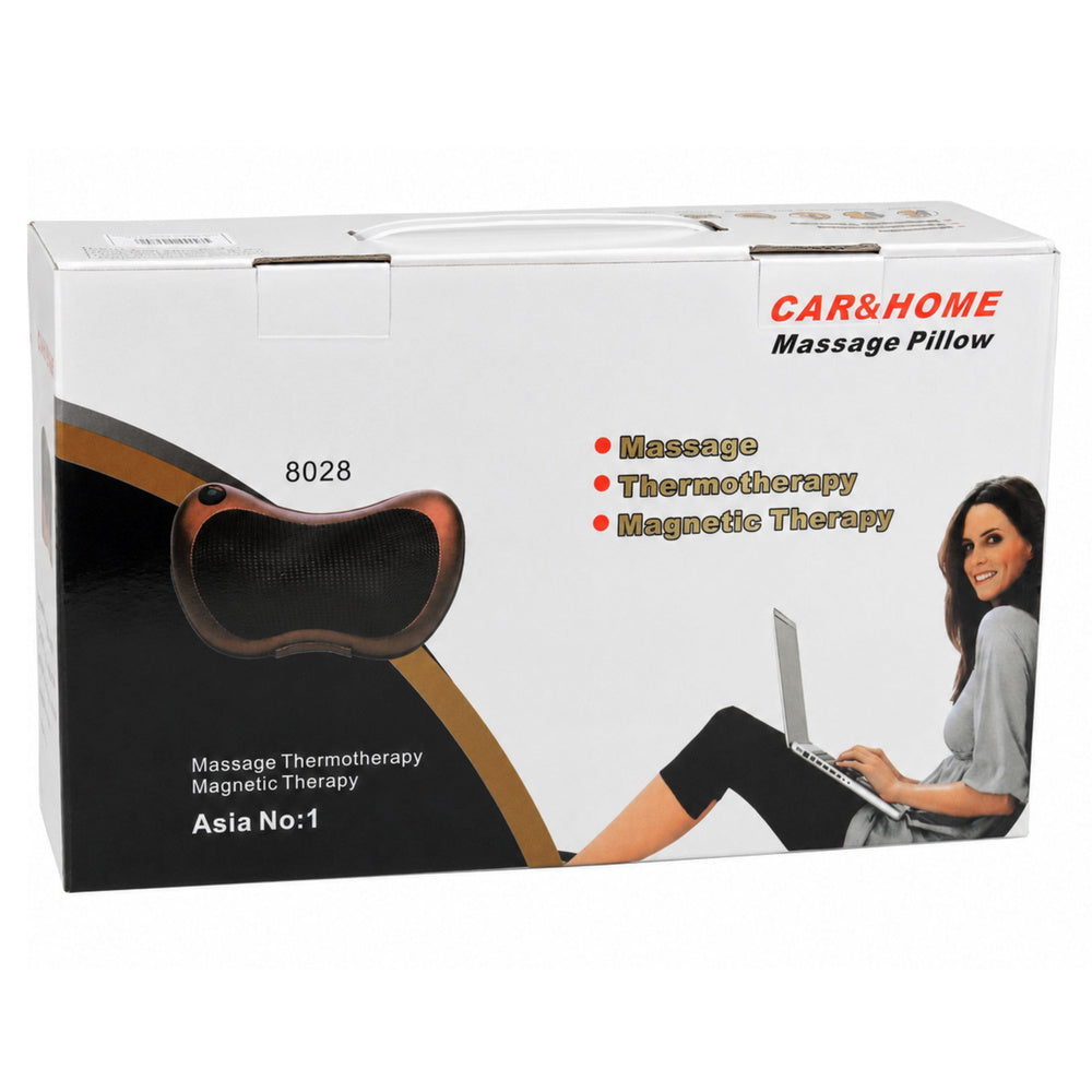 Shiatsu masažni jastuk s grijačem - crni
