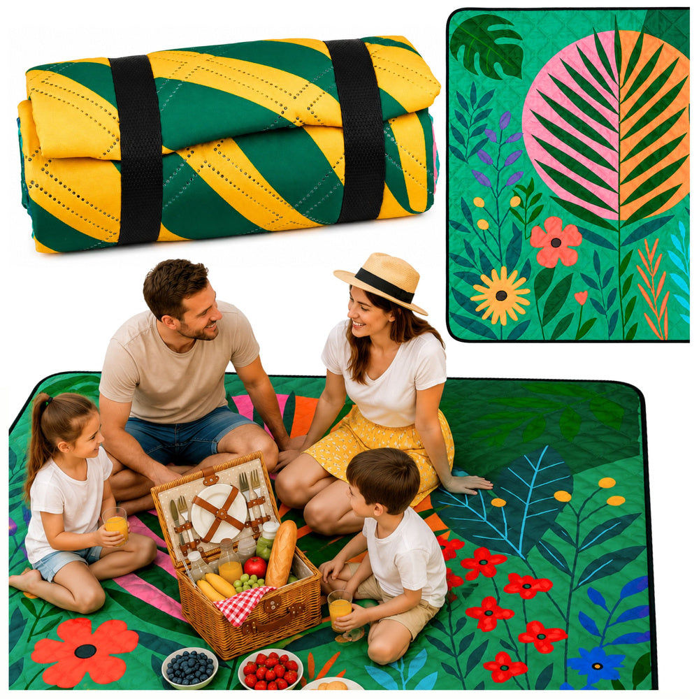 Deka za piknik 100 x 150 cm - šarena