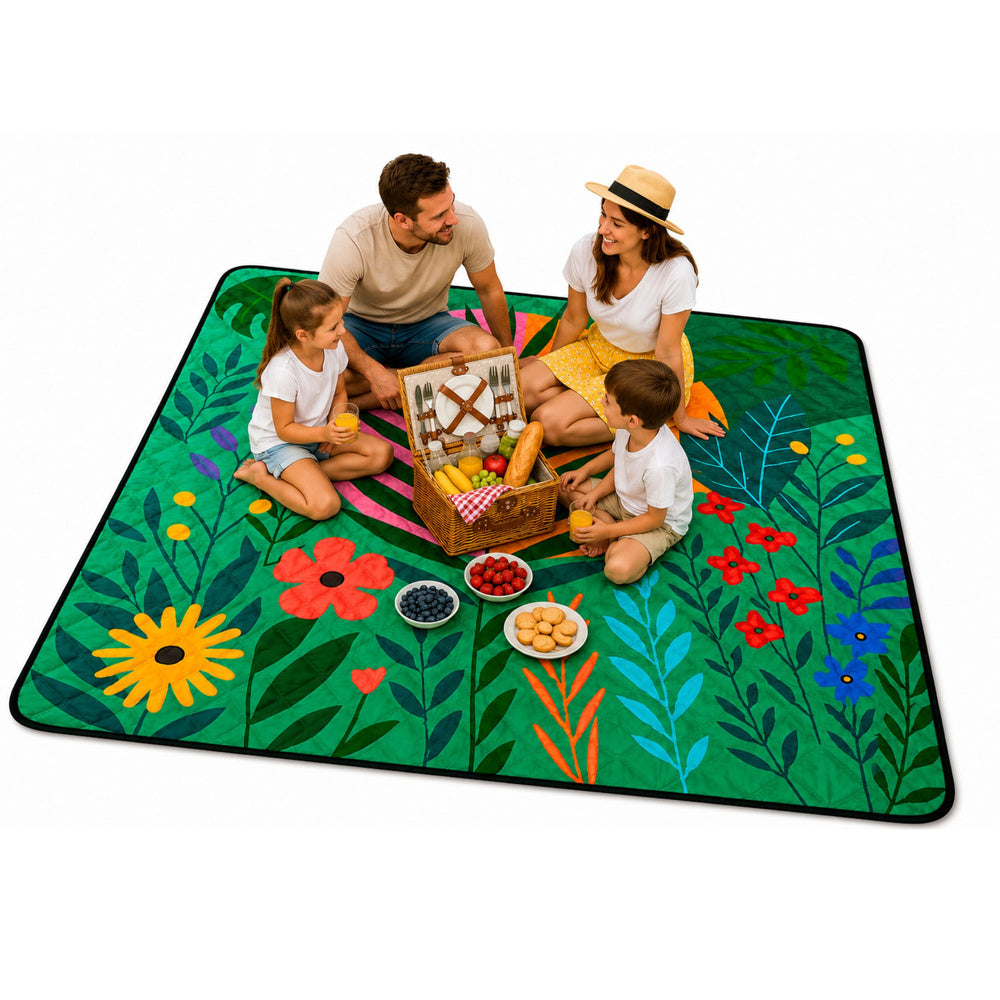 Deka za piknik 100 x 150 cm - šarena