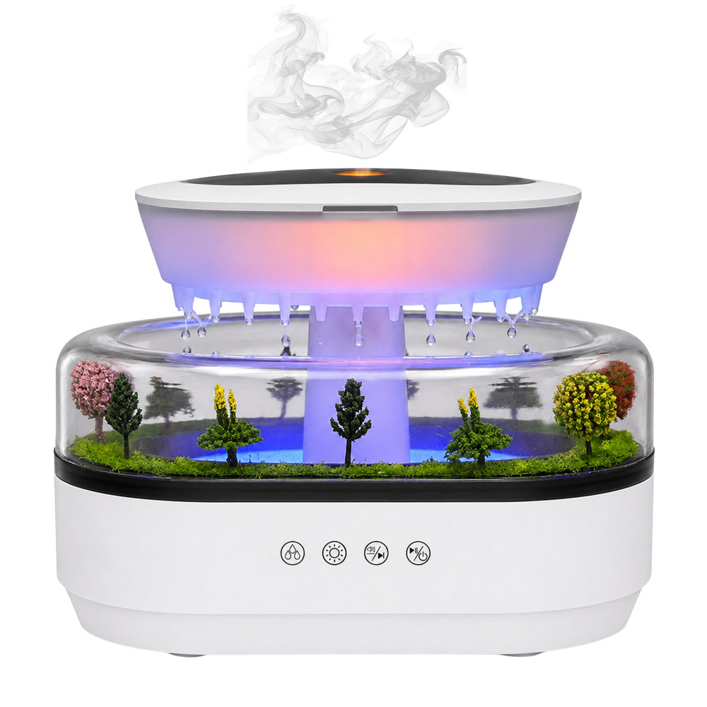 Air Humidifier Aroma Diffuser Rain Effect LED Light Power Supply