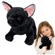 Plišana igračka Bulldog 22 cm - crni