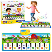 Edukativna plesna podloga s klavirom 100x36 cm - životinje