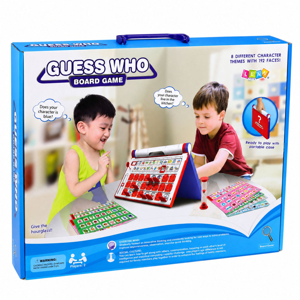 Memory Game Guess Who on Time Portable Hourglass Board