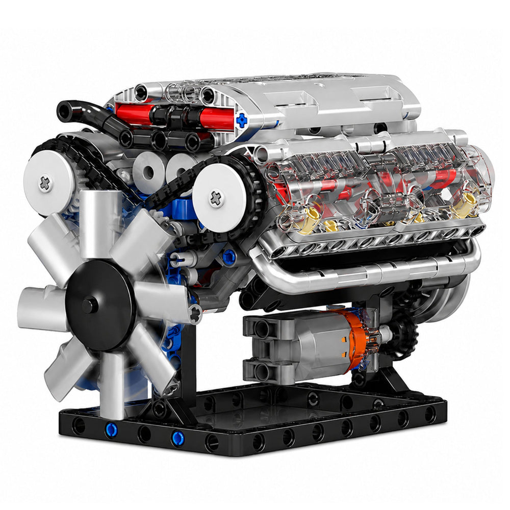 Kockice za slaganje V8 motora sa  552 elemenata