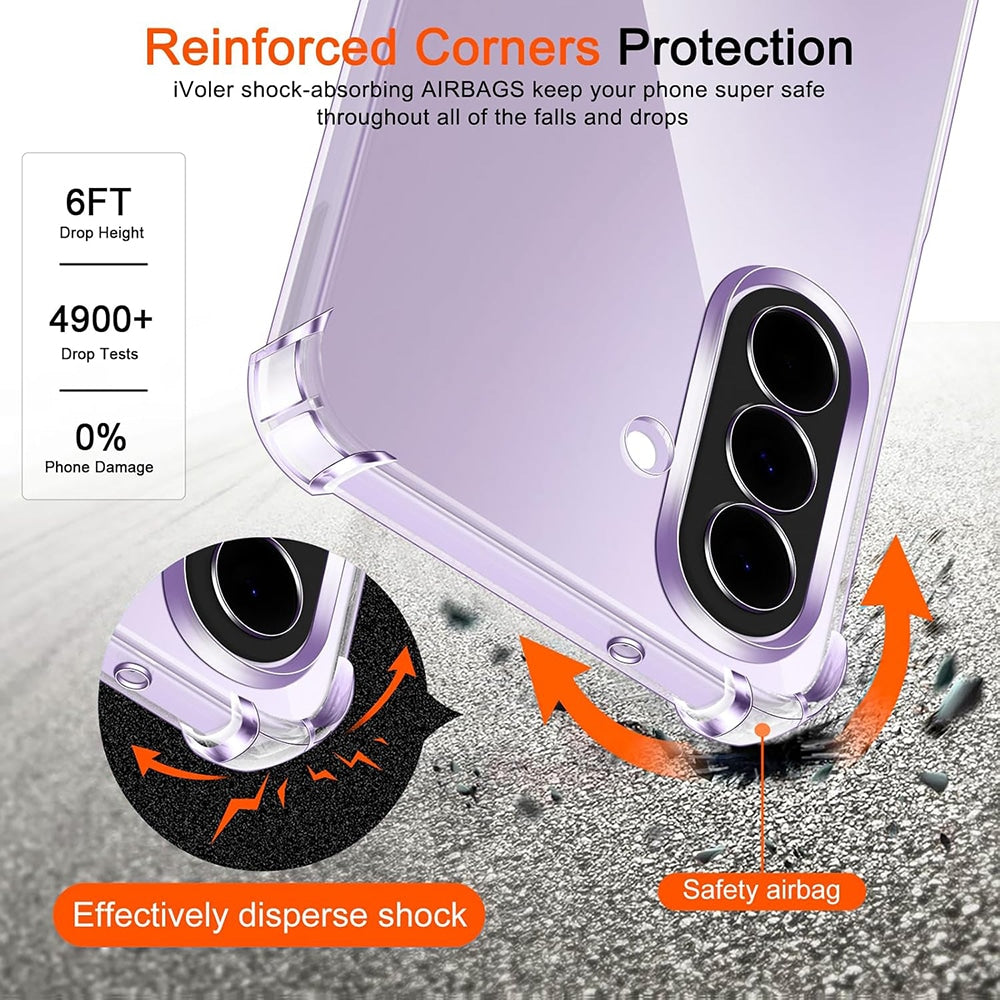 Techsuit Shockproof Clear Silicone prozirna maskica otporna na udarce za Samsung Galaxy A27 5G