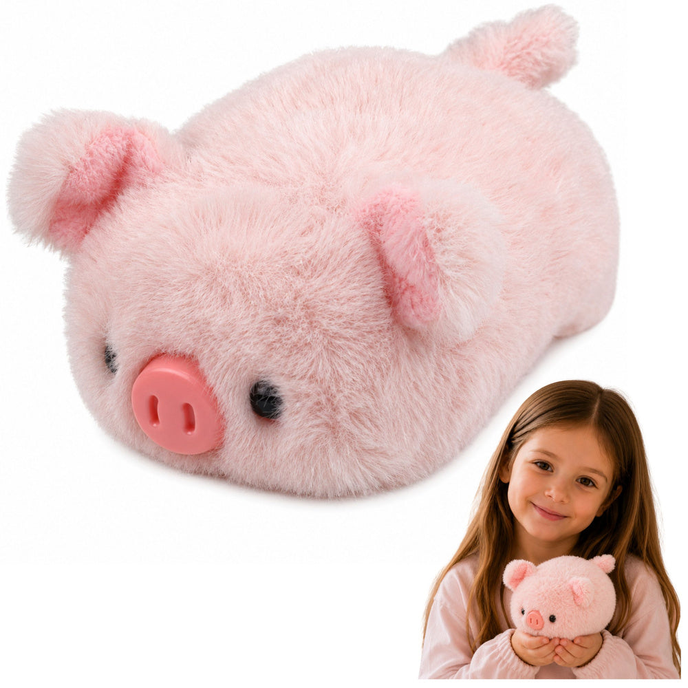 Plush Pig Mascot Soft Cuddly Toy Pink 16 cm