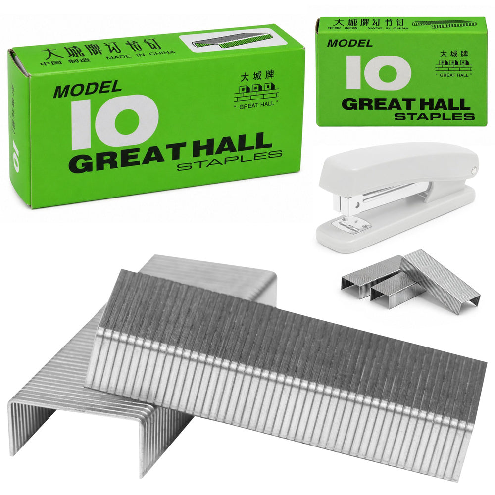 Small Metal Office Staples for Staplers 1000 pcs. size 10