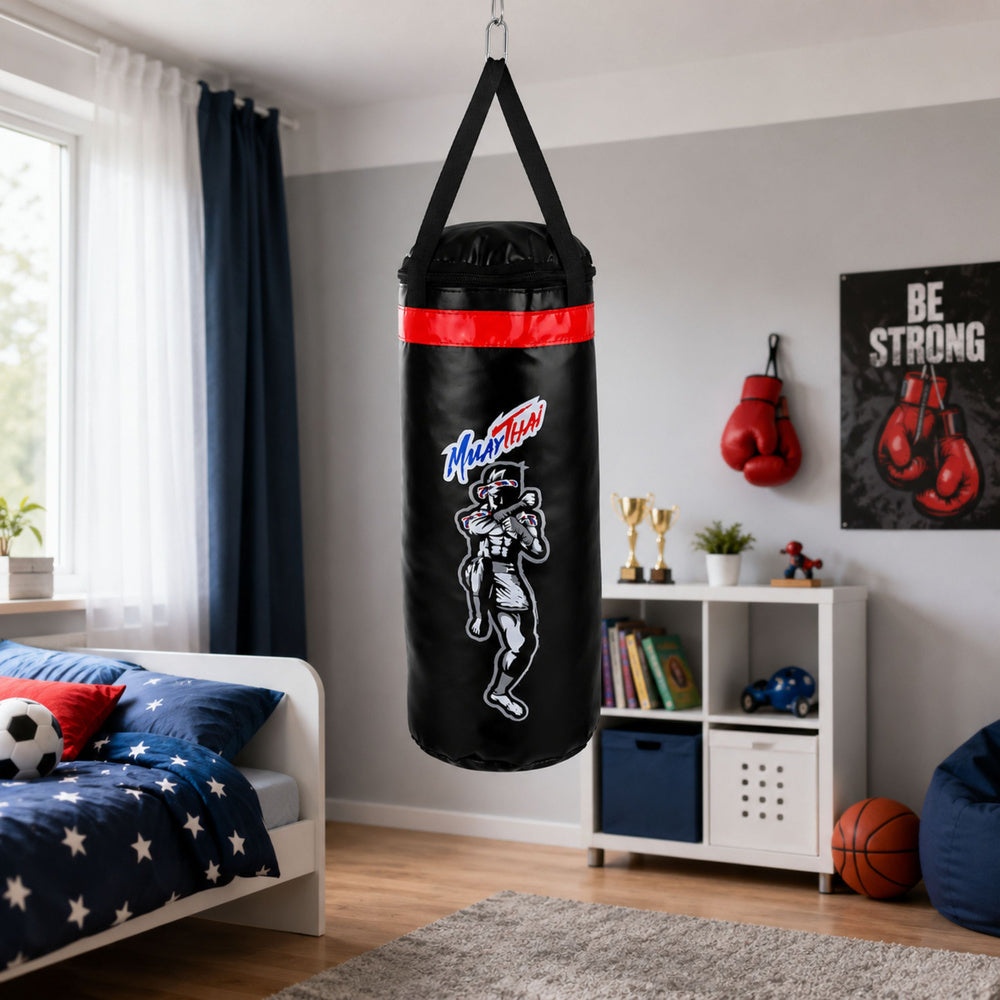 Children's Punching Bag Exercise Set MUAY THAI Gloves 40x14cm S