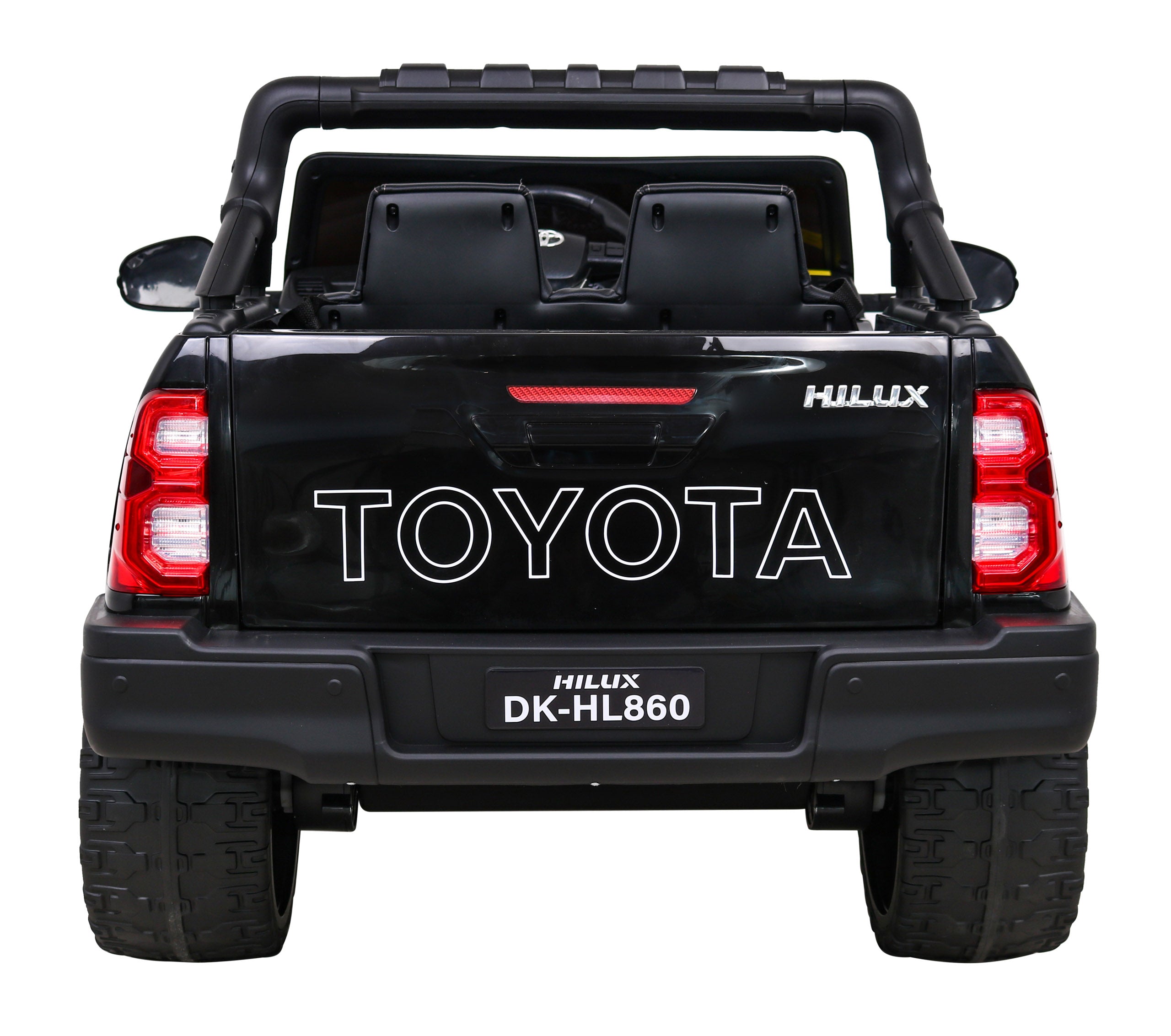 Licencirani auto na akumulator Toyota Hilux 4x4 - crni