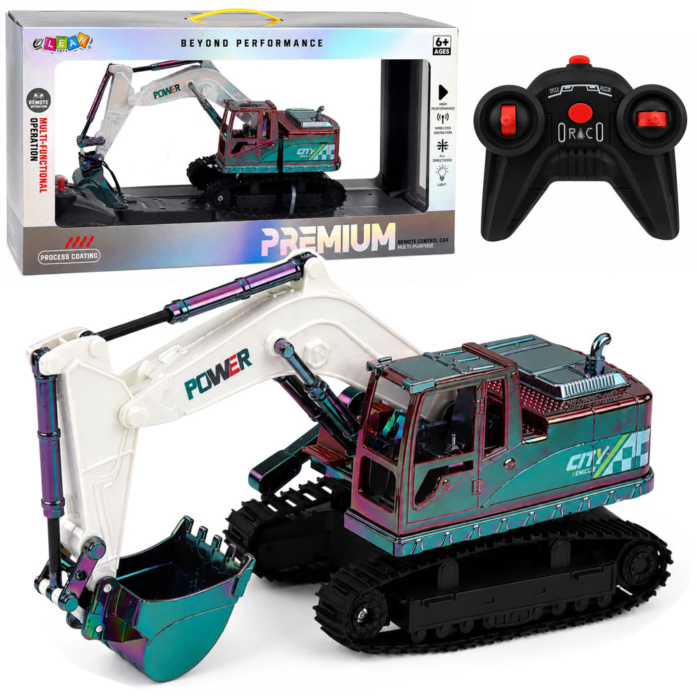 RC Crawler Excavator with Movable Arm and Lights 1:14