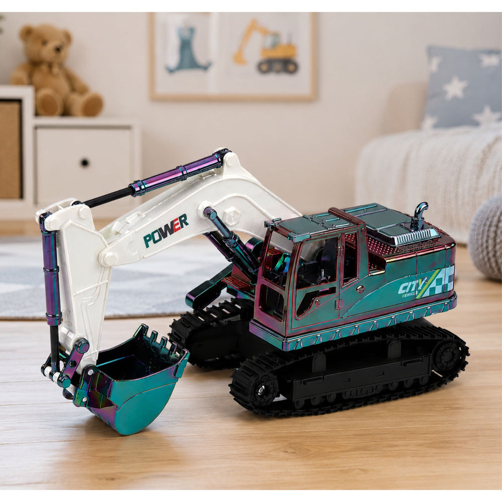 RC Crawler Excavator with Movable Arm and Lights 1:14