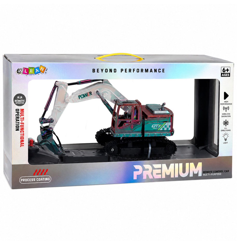 RC Crawler Excavator with Movable Arm and Lights 1:14