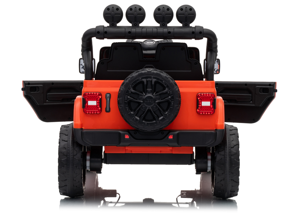Jeep Rubicon DK-JWR558 24V Orange Battery-Powered Ride-On Vehicle
