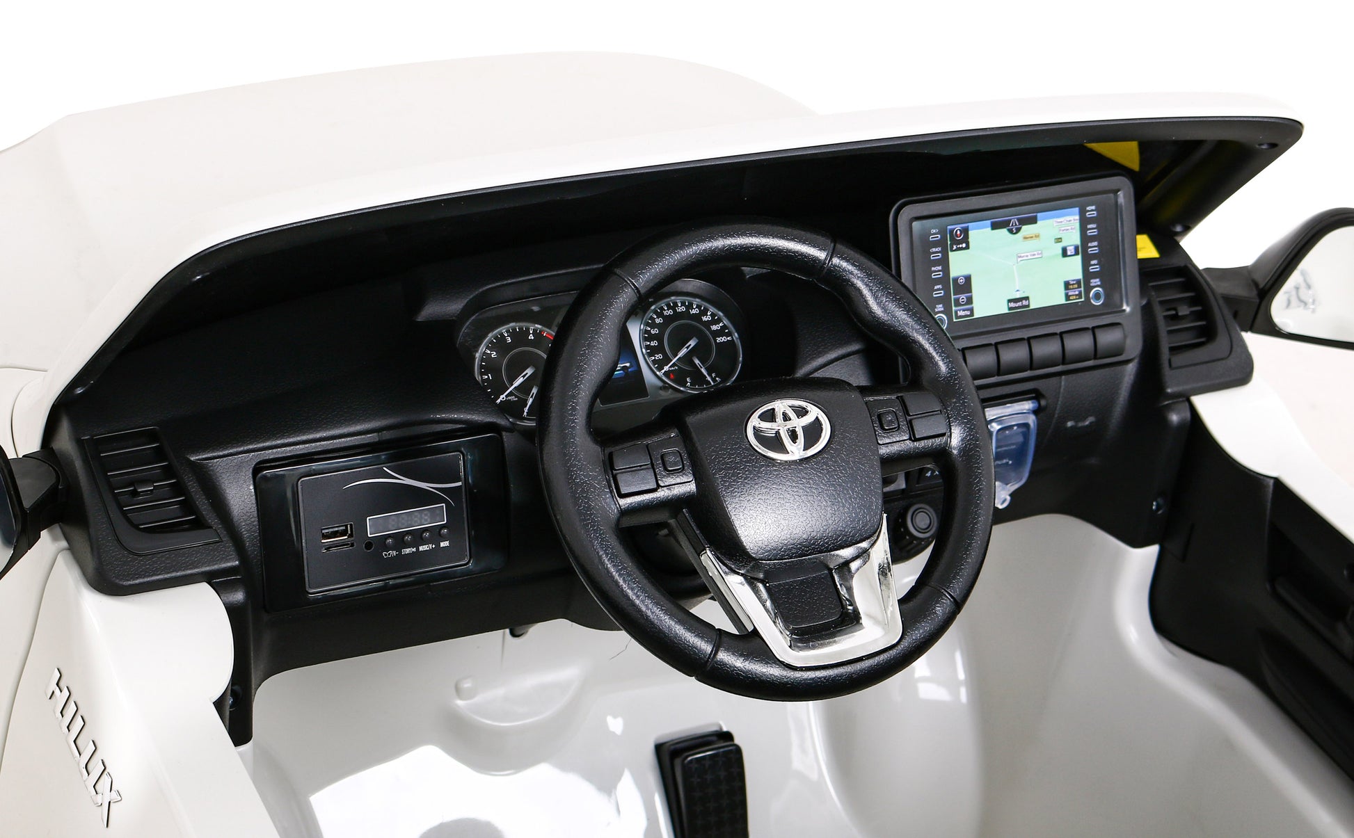 Licencirani auto na akumulator Toyota Hilux 4x4 - bijeli