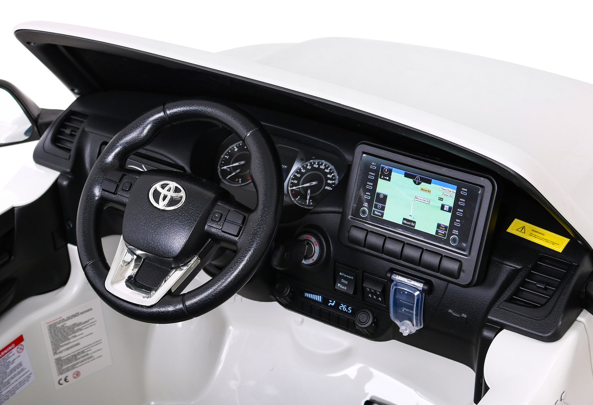 Licencirani auto na akumulator Toyota Hilux 4x4 - bijeli
