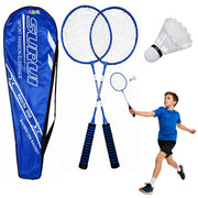 Reketi za badminton sa futrolom i lopticom 4u1 - plavi