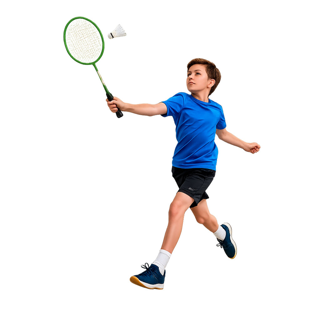 Reketi za badminton sa futrolom i lopticom 4u1 - zeleni
