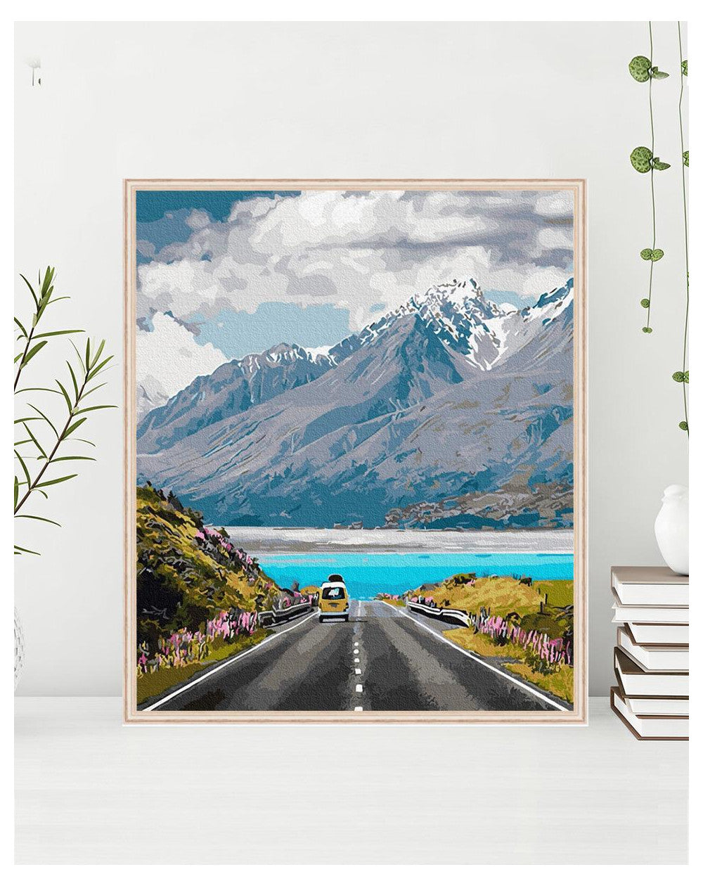 Painting by numbers 40x50 Travel to the mountains