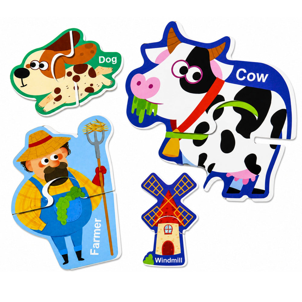 Magnetic Puzzles Pets Farm Fridge Magnets Boards 30 pcs.