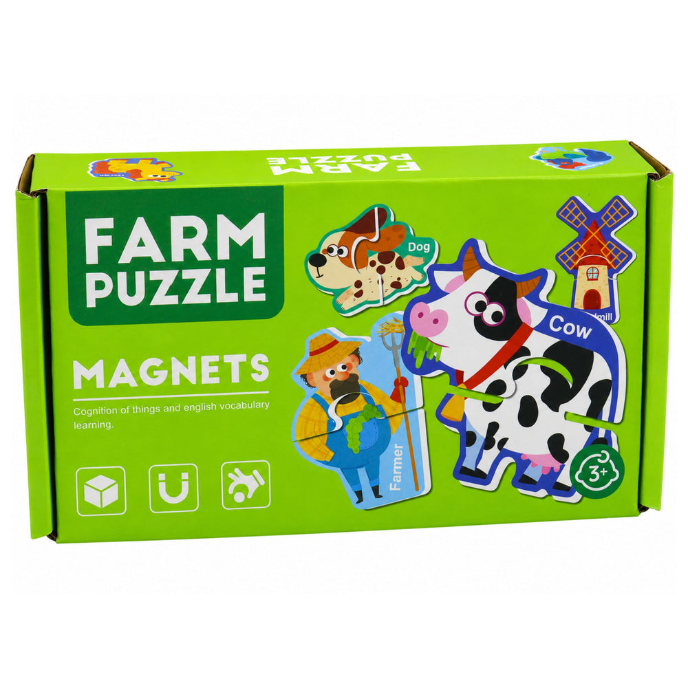 Magnetic Puzzles Pets Farm Fridge Magnets Boards 30 pcs.