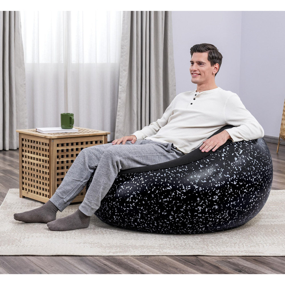 Inflatable Chair Seat Black Inflate A Chair Bestway 75153