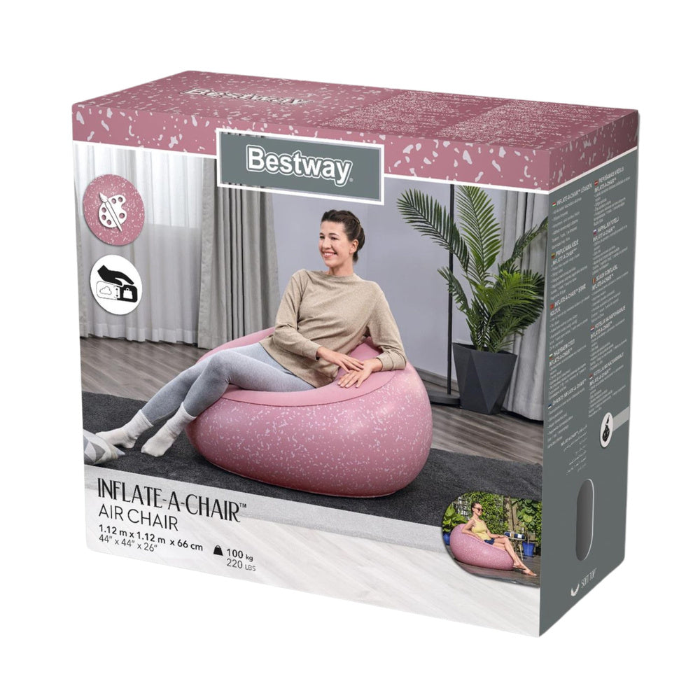 Inflatable Chair Seat Pink Inflate A Chair Bestway 75155