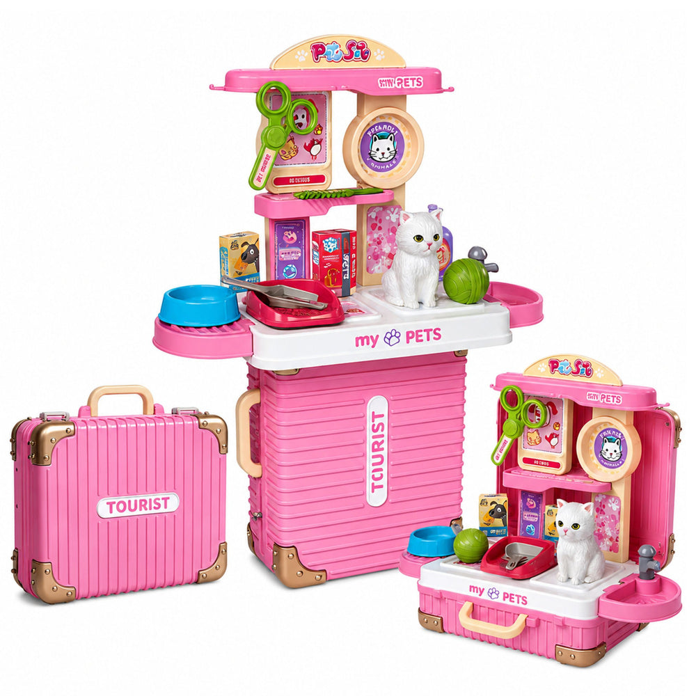 Veterinarian Suitcase Kitten Care Kit White Accessories
