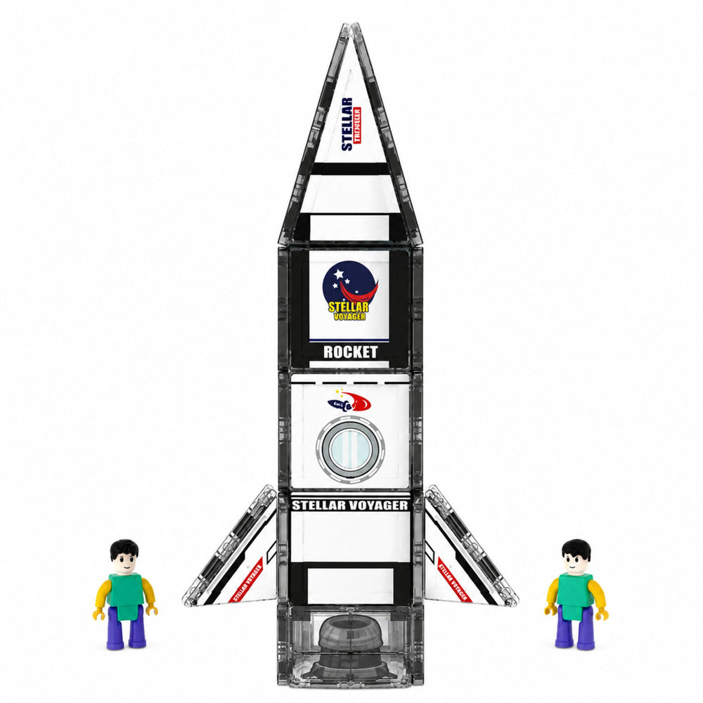 Magnetic Construction Blocks Space Rocket Figures 26 pcs.