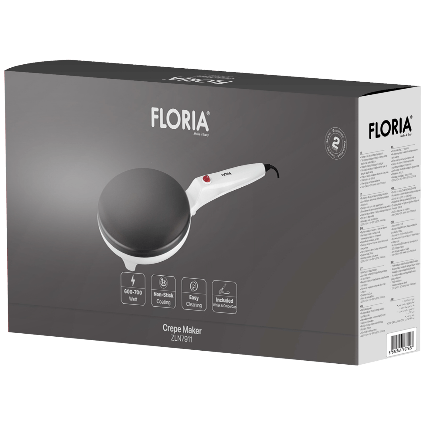 Floria Aparat za palačinke, 700 W - ZLN7910