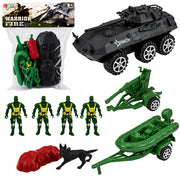Military Set Soldiers Armored Personnel Carrier 14 pcs.