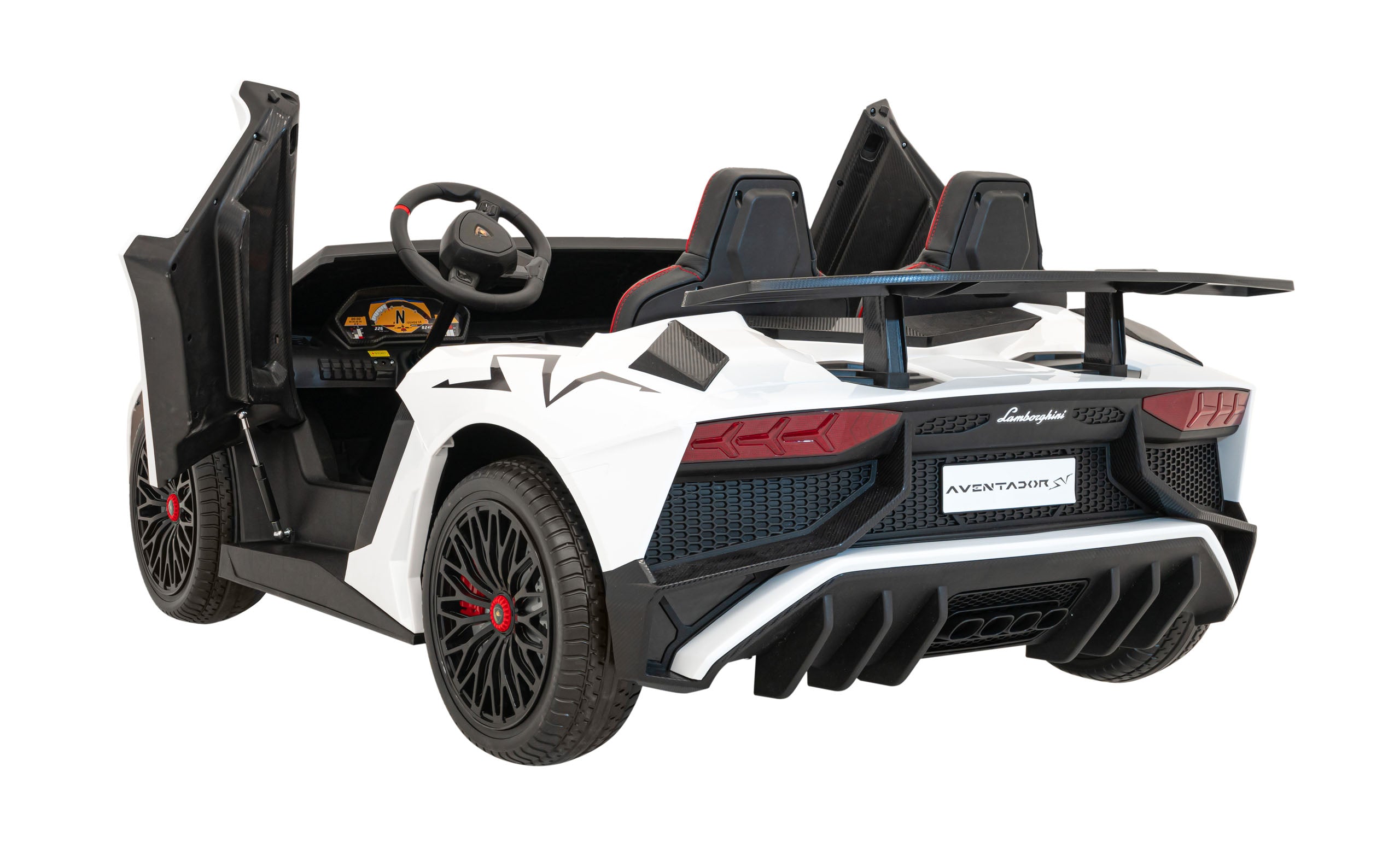 Licencirani auto na akumulator Lamborghini Aventador SV - dvosjed - bijeli