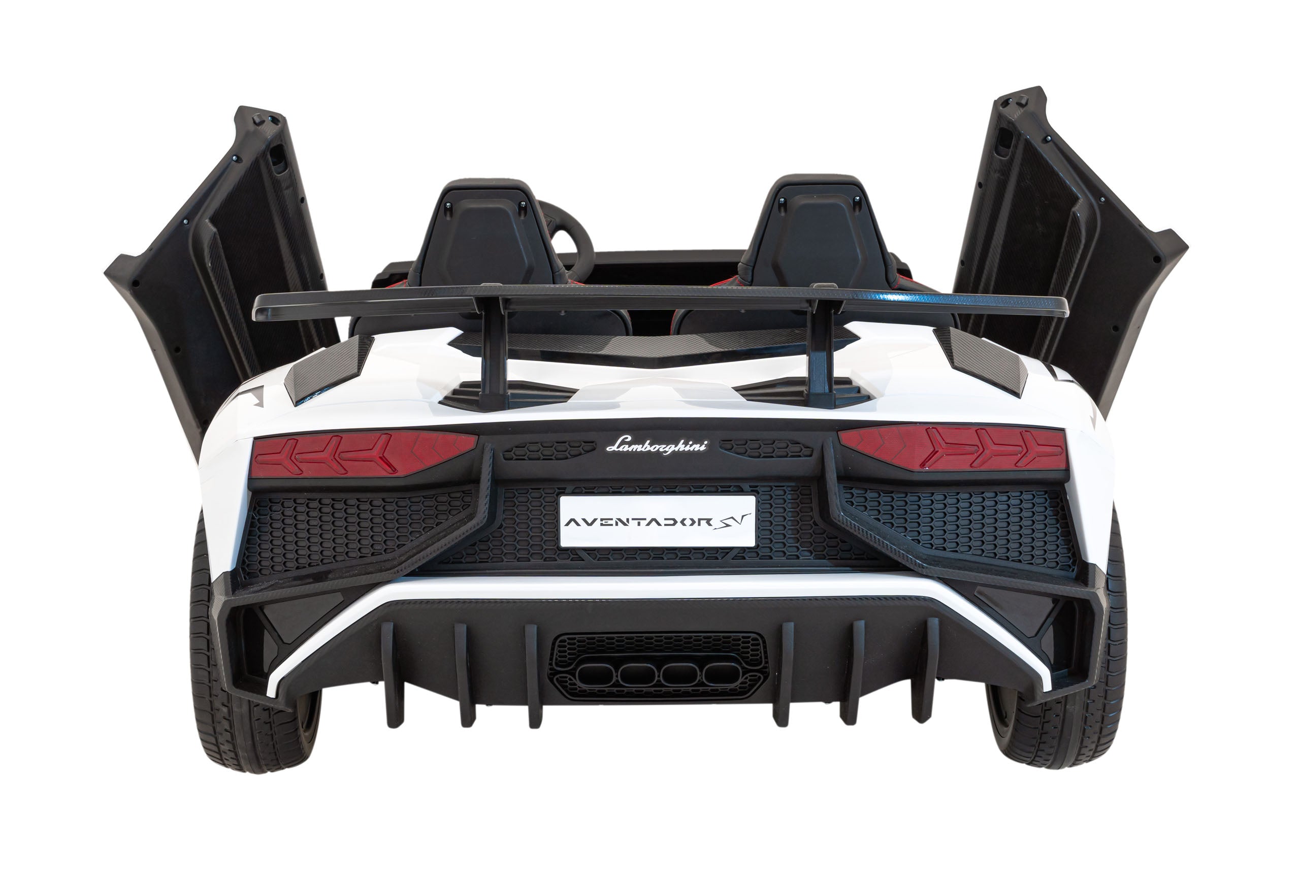 Licencirani auto na akumulator Lamborghini Aventador SV - dvosjed - bijeli
