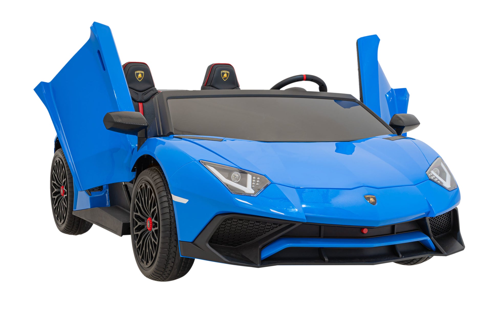 Licencirani auto na akumulator Lamborghini Aventador SV - dvosjed - plavi