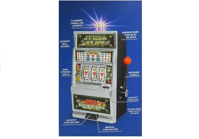 Big Slot Machine Casino With Sounds Money Bank