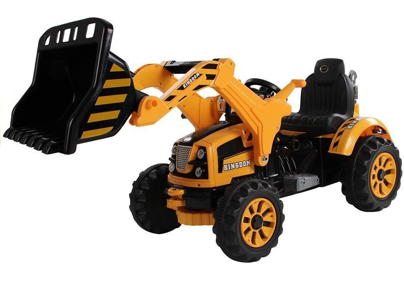 Traktor na akumulator s korpom - žuti