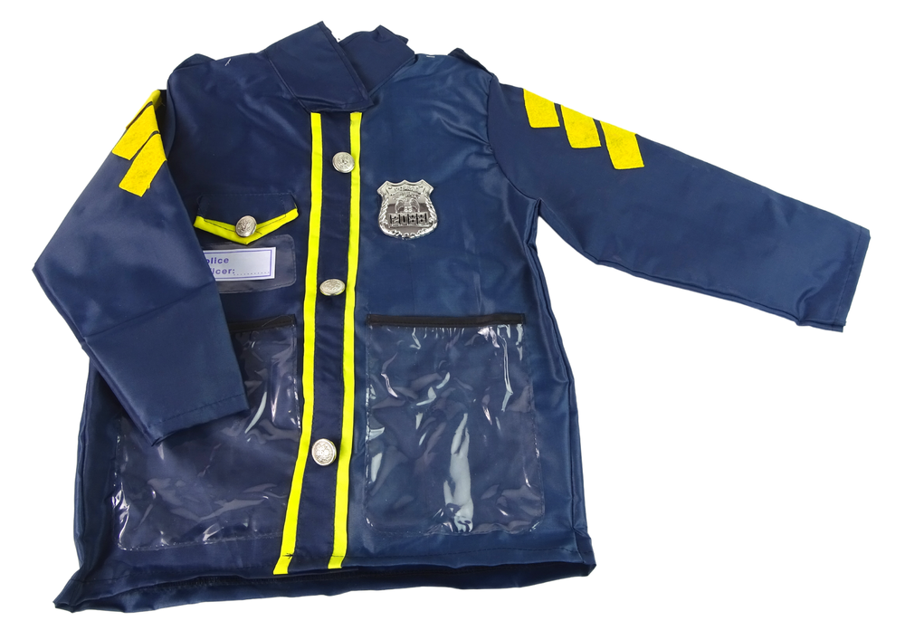 Dječji kostim policajca s kapom i lisicama - tamno plavi