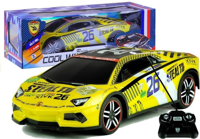 Auto na daljinsko upravljanje Sports - žuti