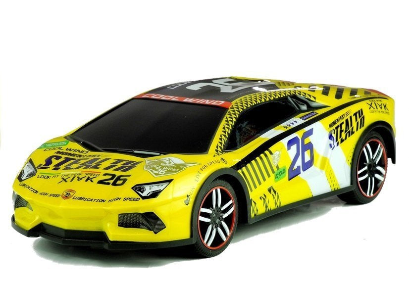 Auto na daljinsko upravljanje Sports - žuti