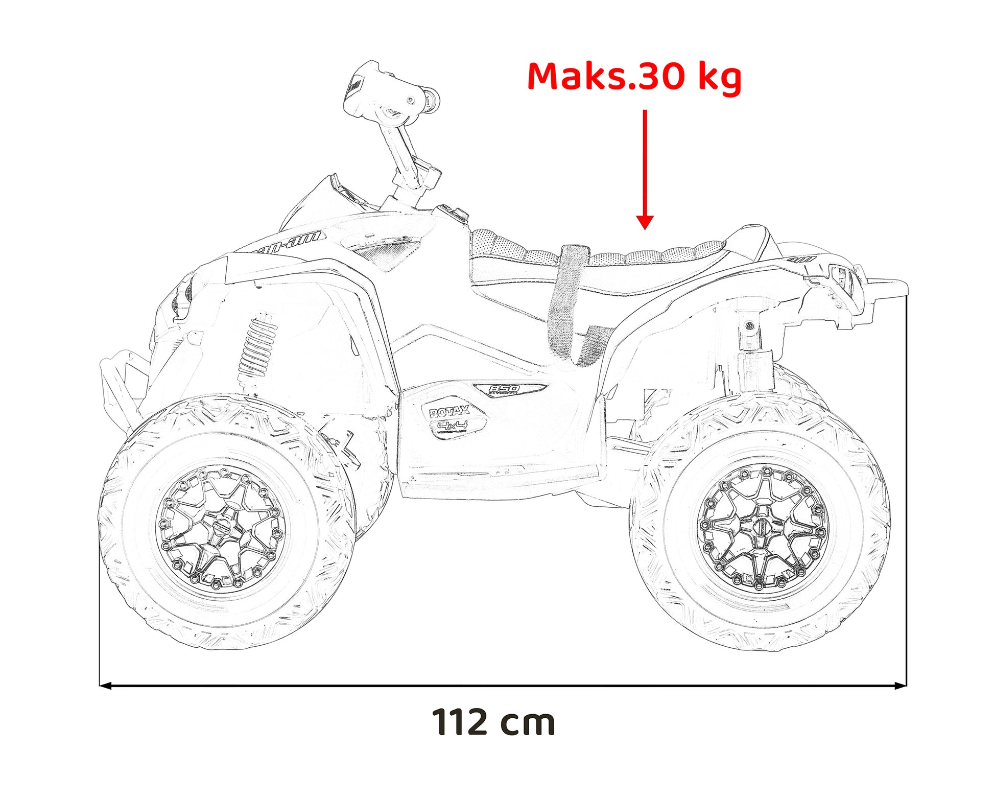 Quad na akumulator Maverick ATV - bež