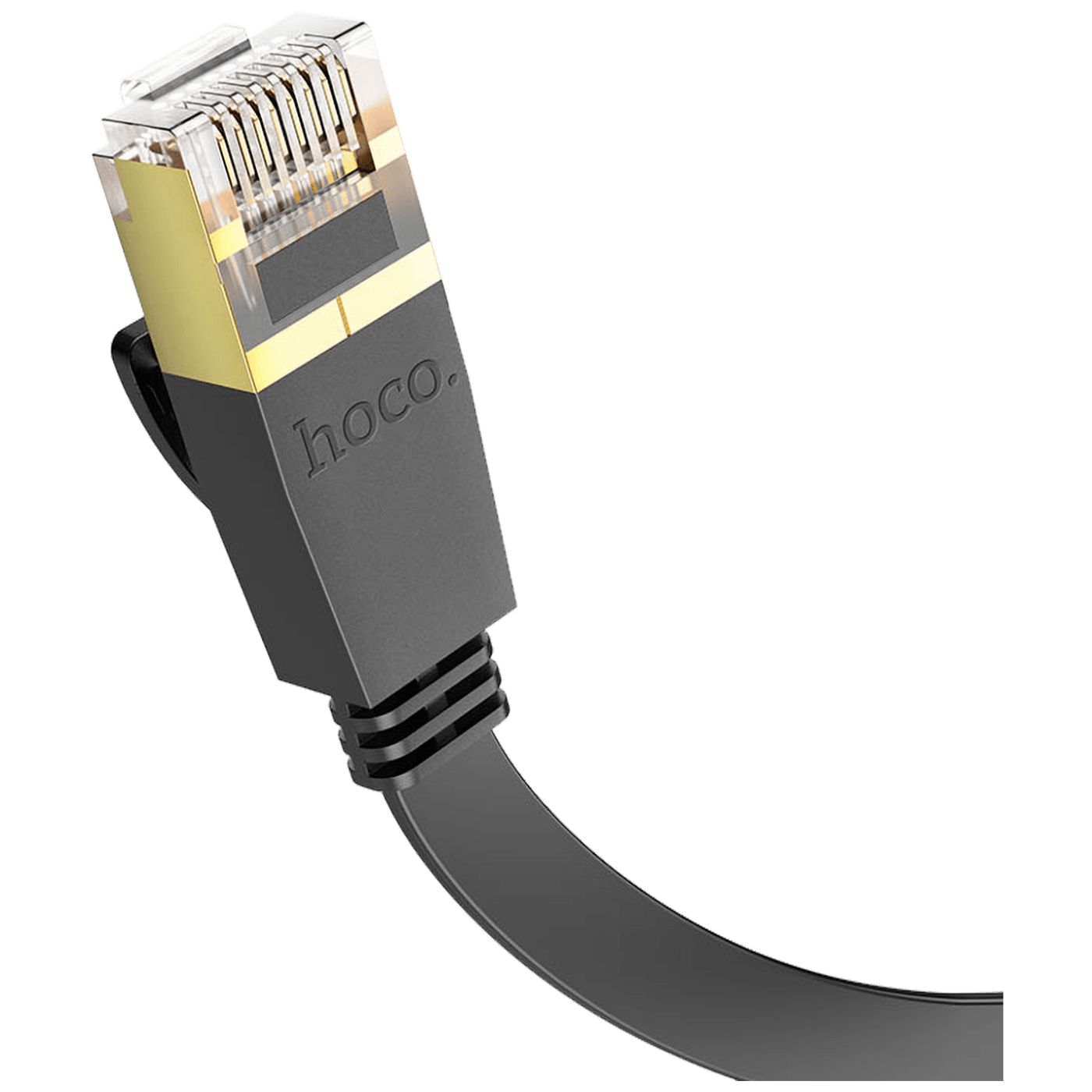 hoco. Mrežni kabl, CAT6, Gigabit Ethernet, flat, 20 met., crna - US07 General, 20 met.