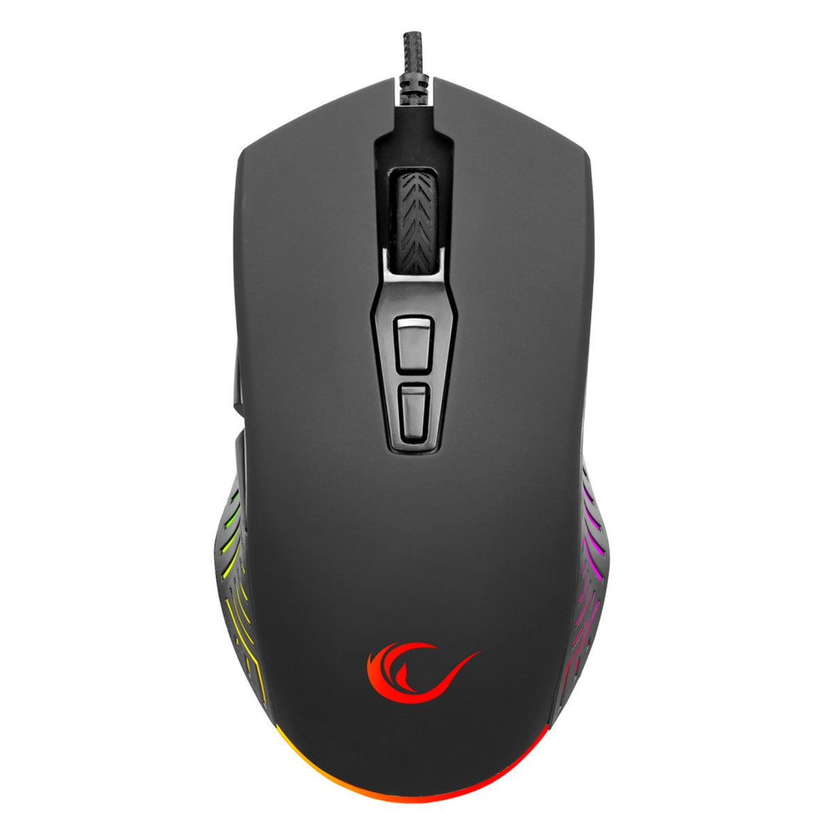 Rampage Miš SMX-G68 SPEAR RGB, 7D. Instant 704F,  7200DPI s programibilnim tipkama CRNI
