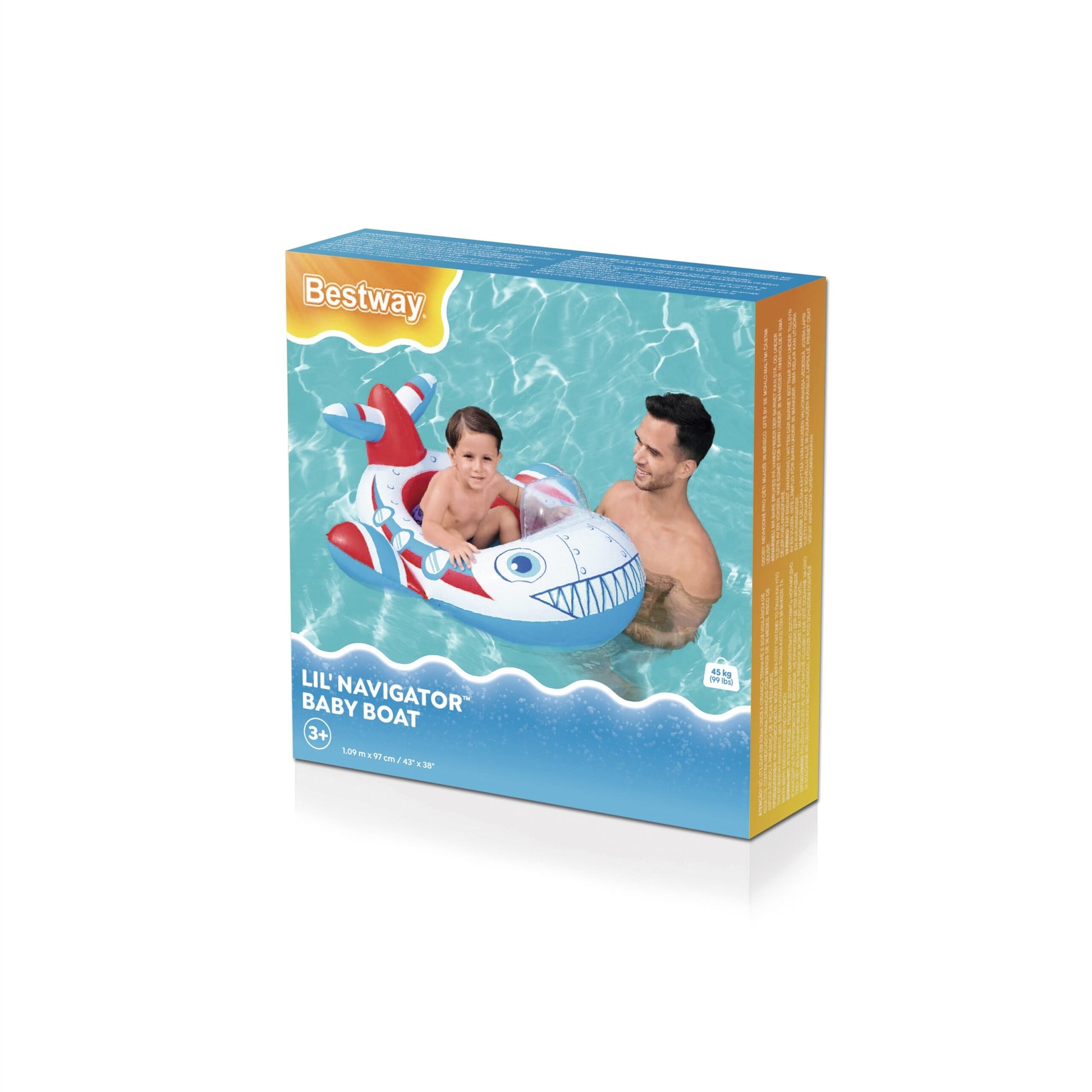 Čamac na napuhavanje Plane BESTWAY 109 x 97cm- plavi