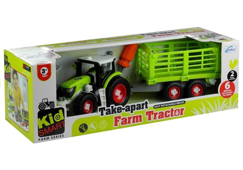 Traktor za sastavljanje s otvorenom prikolicom 43 cm