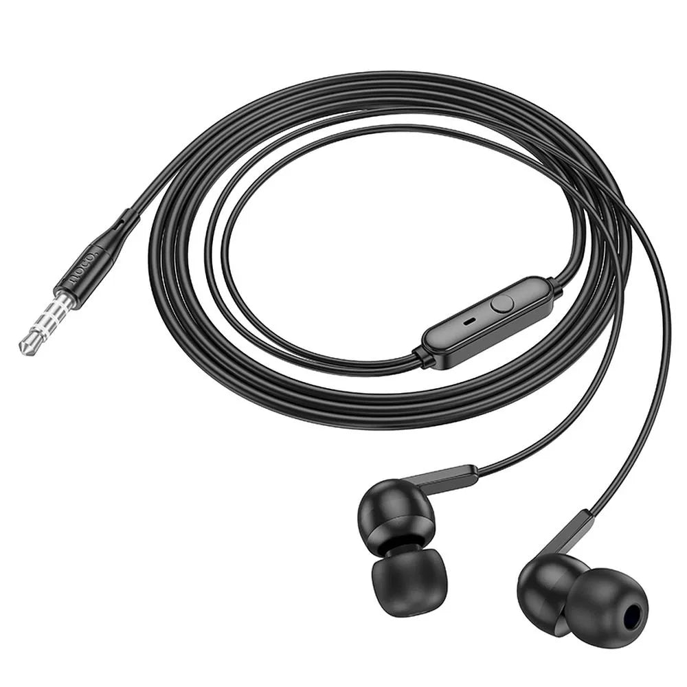 Žičane in-ear slušalice Jack 3.5 mm Hoco M124 crne