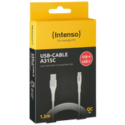 (Intenso) USB kabl za smartphone, USB-A to USB type C, 1.5 met. - USB-Cable A315C