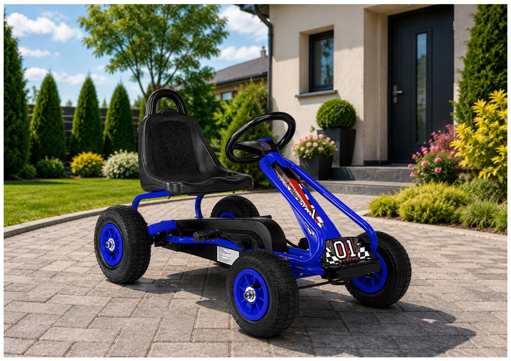 Gokart na pedale G201 - plavi