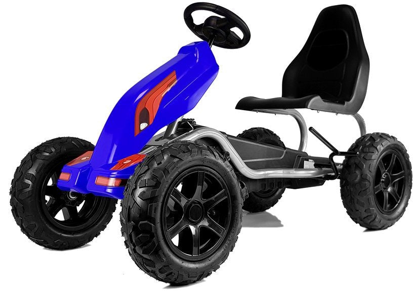 Gokart na pedale B012 - gume na pumpanje - plavi