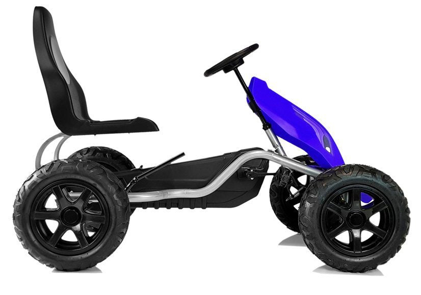 Gokart na pedale B012 - gume na pumpanje - plavi