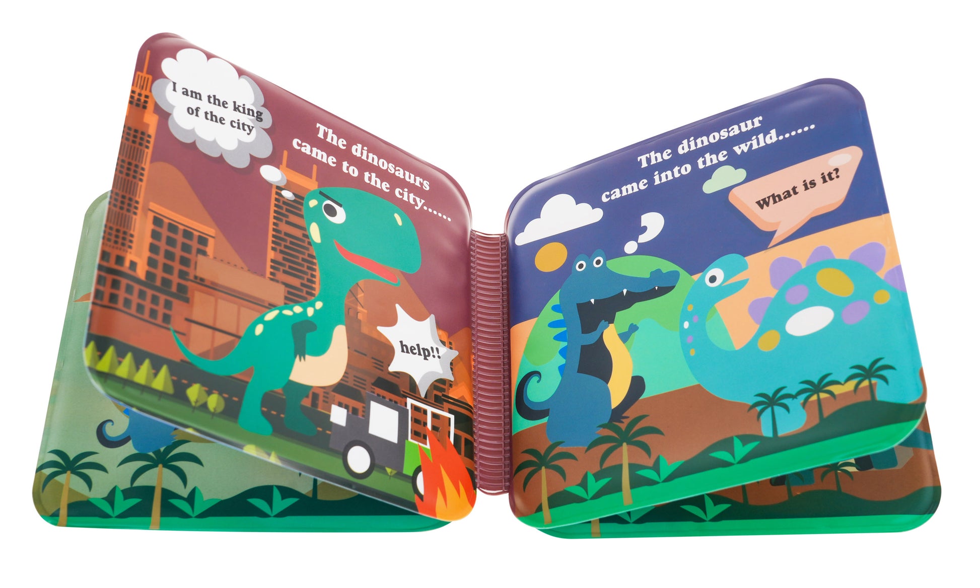 Set gumenih lutaka dinosaura + knjiga