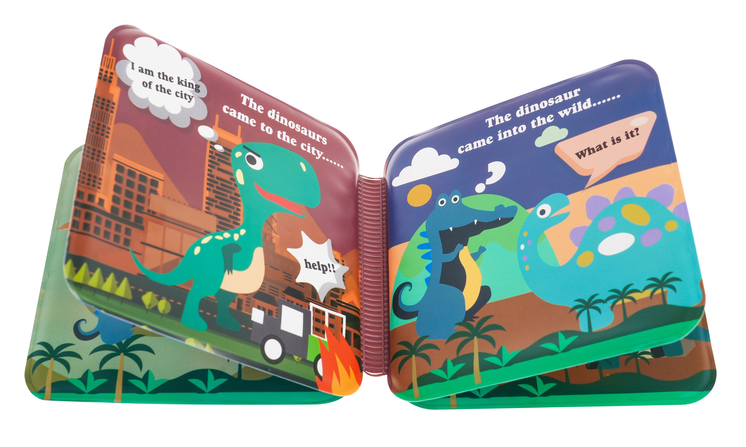 Set gumenih lutaka dinosaura + knjiga